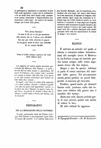 La forbice : gazzetta periodica di Sicilia