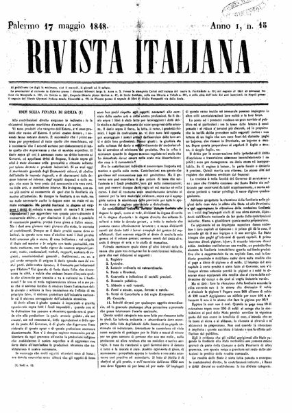 Rivista italiana : giornale politico, letterario, artistico / Direttore Angelo Bandiera