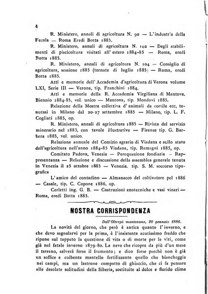 Bollettino del comizio agrario di Mantova e dei distretti riuniti di Asola, Bozzolo, Canneto sull'Oglio, Gonzaga, Ostiglia, Volta