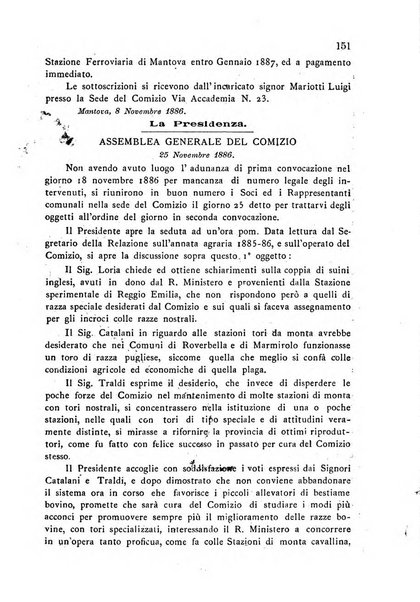 Bollettino del comizio agrario di Mantova e dei distretti riuniti di Asola, Bozzolo, Canneto sull'Oglio, Gonzaga, Ostiglia, Volta