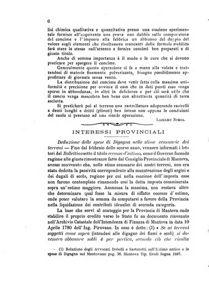 Bollettino del comizio agrario di Mantova e dei distretti riuniti di Asola, Bozzolo, Canneto sull'Oglio, Gonzaga, Ostiglia, Volta