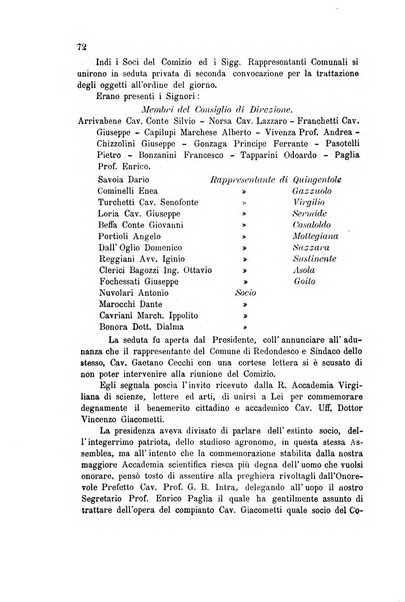 Bollettino del comizio agrario di Mantova e dei distretti riuniti di Asola, Bozzolo, Canneto sull'Oglio, Gonzaga, Ostiglia, Volta