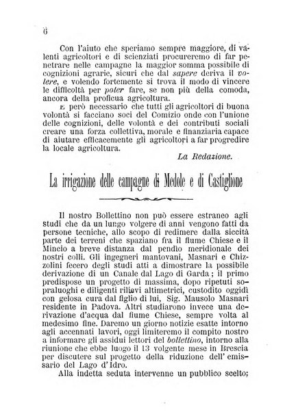 Bollettino del comizio agrario di Mantova e dei distretti riuniti di Asola, Bozzolo, Canneto sull'Oglio, Gonzaga, Ostiglia, Volta