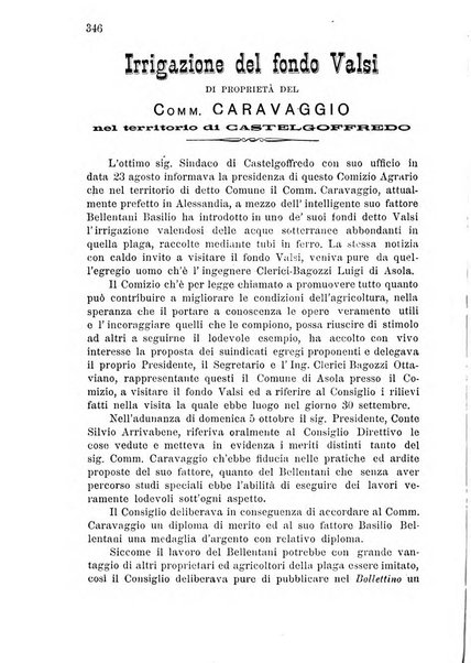 Bollettino del comizio agrario di Mantova e dei distretti riuniti di Asola, Bozzolo, Canneto sull'Oglio, Gonzaga, Ostiglia, Volta