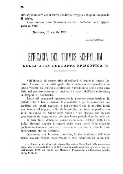 Bollettino del comizio agrario di Mantova e dei distretti riuniti di Asola, Bozzolo, Canneto sull'Oglio, Gonzaga, Ostiglia, Volta