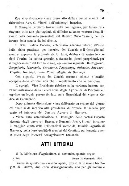 Bollettino del comizio agrario di Mantova e dei distretti riuniti di Asola, Bozzolo, Canneto sull'Oglio, Gonzaga, Ostiglia, Volta