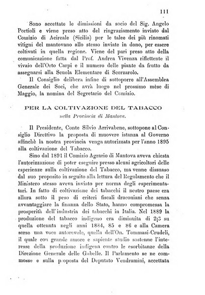 Bollettino del comizio agrario di Mantova e dei distretti riuniti di Asola, Bozzolo, Canneto sull'Oglio, Gonzaga, Ostiglia, Volta