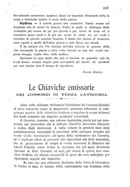 Bollettino del comizio agrario di Mantova e dei distretti riuniti di Asola, Bozzolo, Canneto sull'Oglio, Gonzaga, Ostiglia, Volta