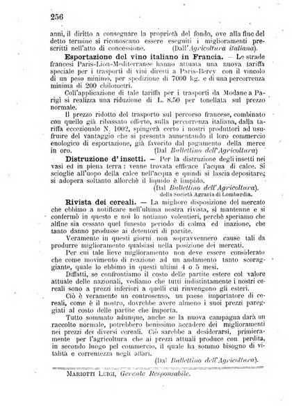 Bollettino del comizio agrario di Mantova e dei distretti riuniti di Asola, Bozzolo, Canneto sull'Oglio, Gonzaga, Ostiglia, Volta