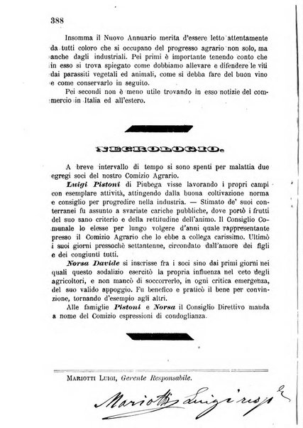 Bollettino del comizio agrario di Mantova e dei distretti riuniti di Asola, Bozzolo, Canneto sull'Oglio, Gonzaga, Ostiglia, Volta