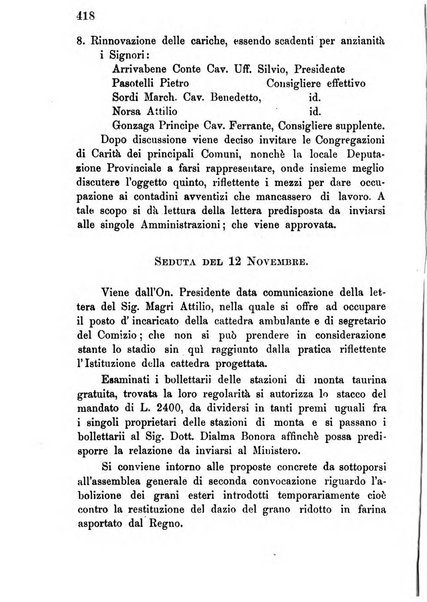 Bollettino del comizio agrario di Mantova e dei distretti riuniti di Asola, Bozzolo, Canneto sull'Oglio, Gonzaga, Ostiglia, Volta