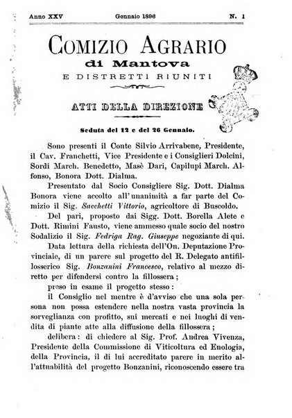 Bollettino del comizio agrario di Mantova e dei distretti riuniti di Asola, Bozzolo, Canneto sull'Oglio, Gonzaga, Ostiglia, Volta