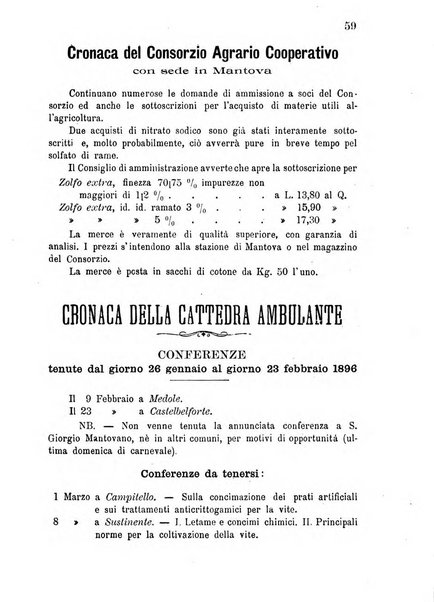 Bollettino del comizio agrario di Mantova e dei distretti riuniti di Asola, Bozzolo, Canneto sull'Oglio, Gonzaga, Ostiglia, Volta