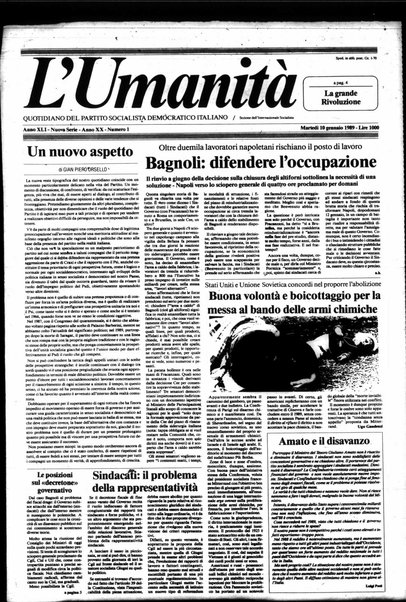 Umanità : giornale dei socialisti democratici