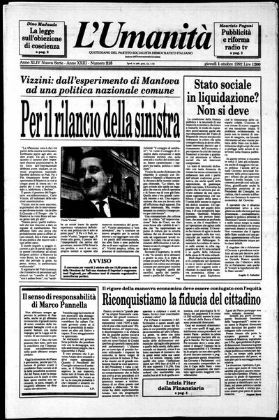 Umanità : giornale dei socialisti democratici