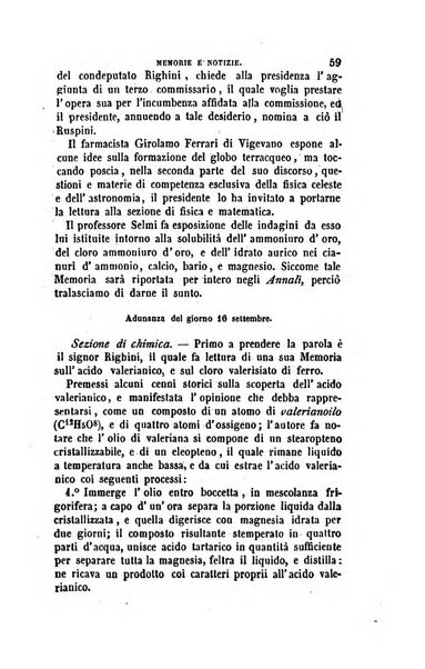 Annali di fisica, chimica e matematiche col bullettino dell'industria meccanica e chimica