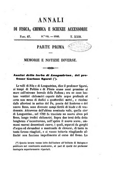 Annali di fisica, chimica e scienze accessorie coi bollettini di farmacia e di tecnologia