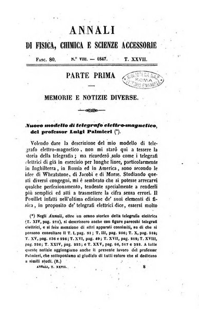 Annali di fisica, chimica e scienze accessorie coi bollettini di farmacia e di tecnologia