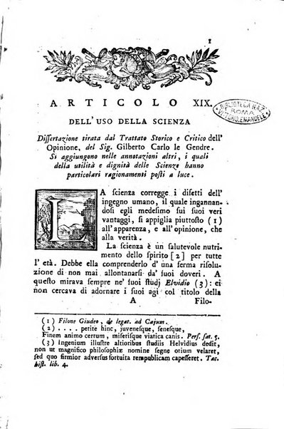 Biblioteca antica e moderna di storia letteraria ossia giornale critico, ed istruttivo de'libri, che a letteraria storia appartengono, secondo l'ordine delle materie accuratamente disposti