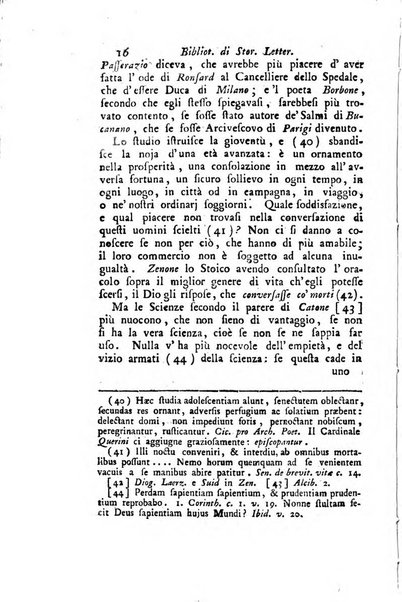 Biblioteca antica e moderna di storia letteraria ossia giornale critico, ed istruttivo de'libri, che a letteraria storia appartengono, secondo l'ordine delle materie accuratamente disposti