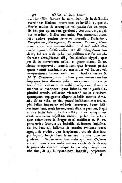 Biblioteca antica e moderna di storia letteraria ossia giornale critico, ed istruttivo de'libri, che a letteraria storia appartengono, secondo l'ordine delle materie accuratamente disposti