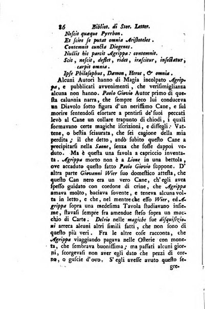 Biblioteca antica e moderna di storia letteraria ossia giornale critico, ed istruttivo de'libri, che a letteraria storia appartengono, secondo l'ordine delle materie accuratamente disposti