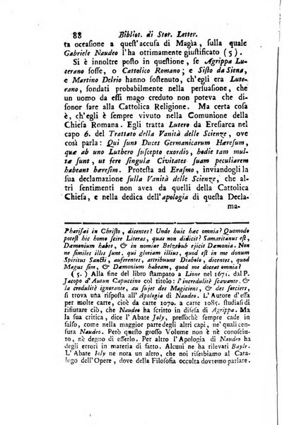 Biblioteca antica e moderna di storia letteraria ossia giornale critico, ed istruttivo de'libri, che a letteraria storia appartengono, secondo l'ordine delle materie accuratamente disposti