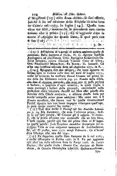 Biblioteca antica e moderna di storia letteraria ossia giornale critico, ed istruttivo de'libri, che a letteraria storia appartengono, secondo l'ordine delle materie accuratamente disposti