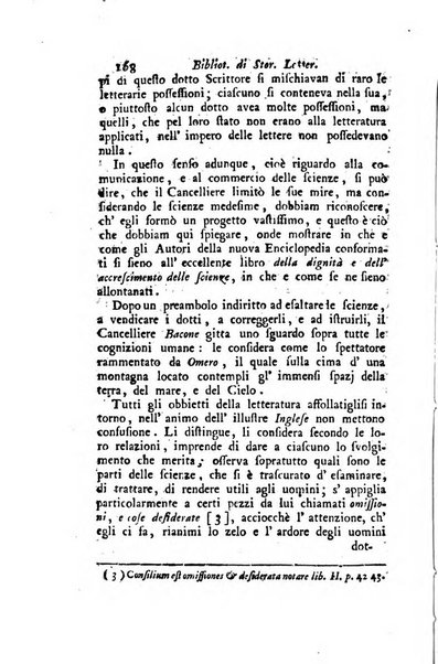 Biblioteca antica e moderna di storia letteraria ossia giornale critico, ed istruttivo de'libri, che a letteraria storia appartengono, secondo l'ordine delle materie accuratamente disposti