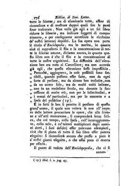 Biblioteca antica e moderna di storia letteraria ossia giornale critico, ed istruttivo de'libri, che a letteraria storia appartengono, secondo l'ordine delle materie accuratamente disposti