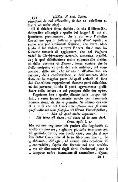 Biblioteca antica e moderna di storia letteraria ossia giornale critico, ed istruttivo de'libri, che a letteraria storia appartengono, secondo l'ordine delle materie accuratamente disposti