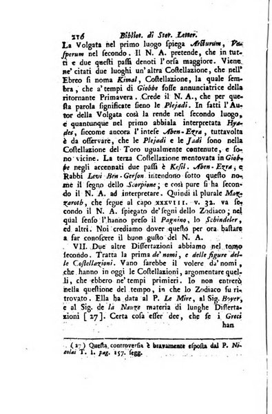 Biblioteca antica e moderna di storia letteraria ossia giornale critico, ed istruttivo de'libri, che a letteraria storia appartengono, secondo l'ordine delle materie accuratamente disposti