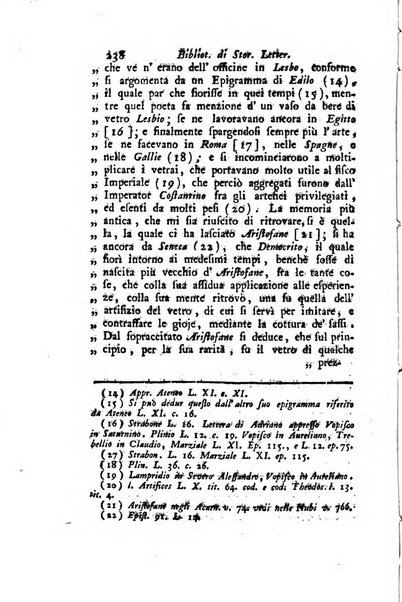 Biblioteca antica e moderna di storia letteraria ossia giornale critico, ed istruttivo de'libri, che a letteraria storia appartengono, secondo l'ordine delle materie accuratamente disposti