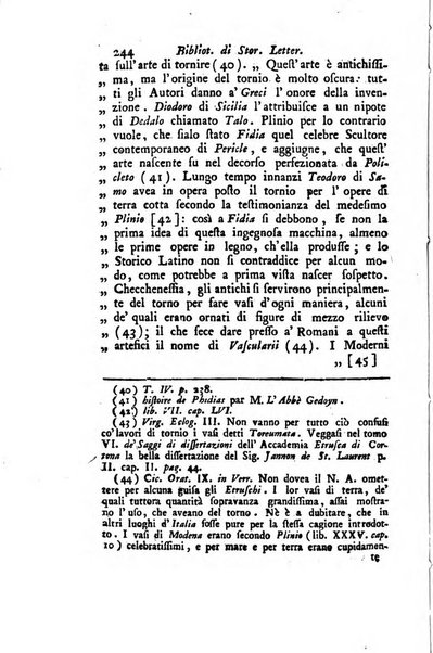 Biblioteca antica e moderna di storia letteraria ossia giornale critico, ed istruttivo de'libri, che a letteraria storia appartengono, secondo l'ordine delle materie accuratamente disposti