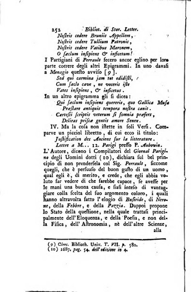 Biblioteca antica e moderna di storia letteraria ossia giornale critico, ed istruttivo de'libri, che a letteraria storia appartengono, secondo l'ordine delle materie accuratamente disposti