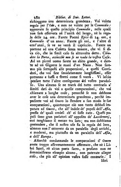 Biblioteca antica e moderna di storia letteraria ossia giornale critico, ed istruttivo de'libri, che a letteraria storia appartengono, secondo l'ordine delle materie accuratamente disposti