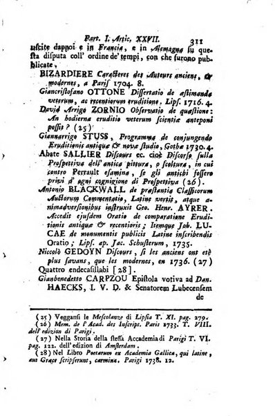 Biblioteca antica e moderna di storia letteraria ossia giornale critico, ed istruttivo de'libri, che a letteraria storia appartengono, secondo l'ordine delle materie accuratamente disposti