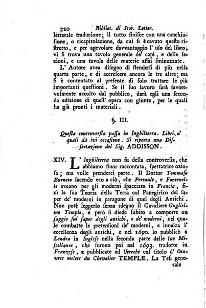 Biblioteca antica e moderna di storia letteraria ossia giornale critico, ed istruttivo de'libri, che a letteraria storia appartengono, secondo l'ordine delle materie accuratamente disposti