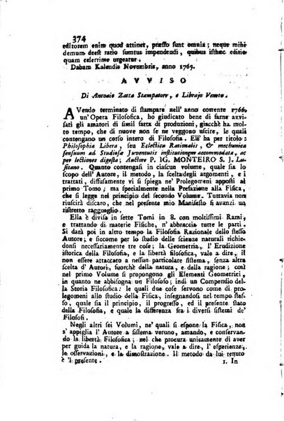 Biblioteca antica e moderna di storia letteraria ossia giornale critico, ed istruttivo de'libri, che a letteraria storia appartengono, secondo l'ordine delle materie accuratamente disposti