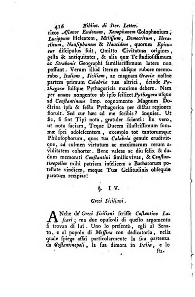 Biblioteca antica e moderna di storia letteraria ossia giornale critico, ed istruttivo de'libri, che a letteraria storia appartengono, secondo l'ordine delle materie accuratamente disposti