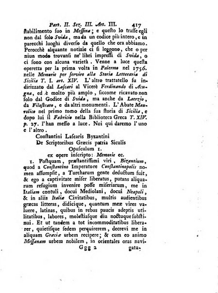 Biblioteca antica e moderna di storia letteraria ossia giornale critico, ed istruttivo de'libri, che a letteraria storia appartengono, secondo l'ordine delle materie accuratamente disposti