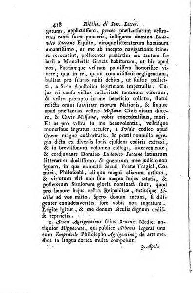 Biblioteca antica e moderna di storia letteraria ossia giornale critico, ed istruttivo de'libri, che a letteraria storia appartengono, secondo l'ordine delle materie accuratamente disposti