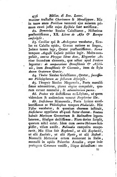 Biblioteca antica e moderna di storia letteraria ossia giornale critico, ed istruttivo de'libri, che a letteraria storia appartengono, secondo l'ordine delle materie accuratamente disposti