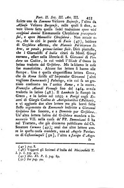 Biblioteca antica e moderna di storia letteraria ossia giornale critico, ed istruttivo de'libri, che a letteraria storia appartengono, secondo l'ordine delle materie accuratamente disposti