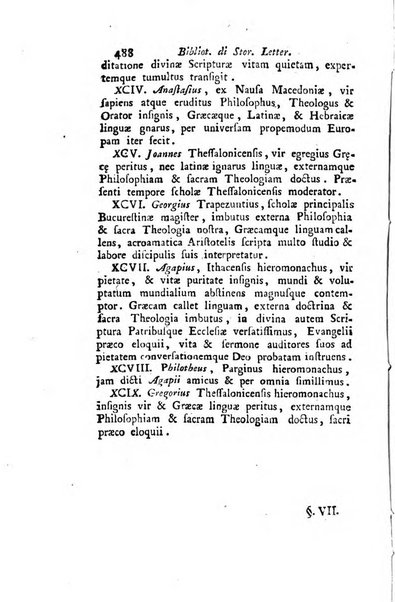 Biblioteca antica e moderna di storia letteraria ossia giornale critico, ed istruttivo de'libri, che a letteraria storia appartengono, secondo l'ordine delle materie accuratamente disposti