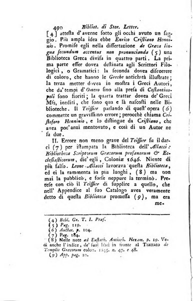 Biblioteca antica e moderna di storia letteraria ossia giornale critico, ed istruttivo de'libri, che a letteraria storia appartengono, secondo l'ordine delle materie accuratamente disposti