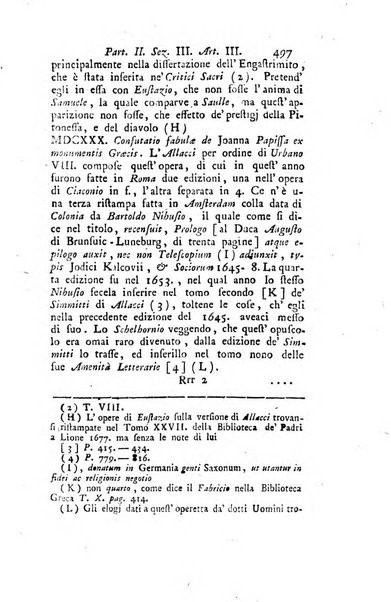 Biblioteca antica e moderna di storia letteraria ossia giornale critico, ed istruttivo de'libri, che a letteraria storia appartengono, secondo l'ordine delle materie accuratamente disposti