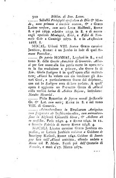 Biblioteca antica e moderna di storia letteraria ossia giornale critico, ed istruttivo de'libri, che a letteraria storia appartengono, secondo l'ordine delle materie accuratamente disposti