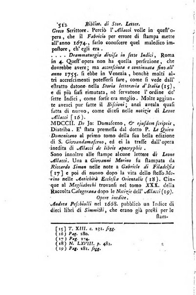 Biblioteca antica e moderna di storia letteraria ossia giornale critico, ed istruttivo de'libri, che a letteraria storia appartengono, secondo l'ordine delle materie accuratamente disposti