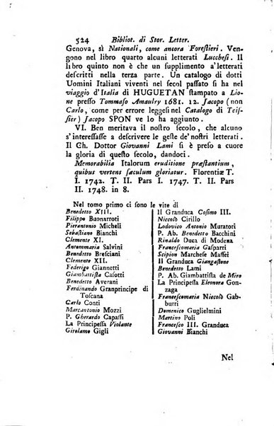 Biblioteca antica e moderna di storia letteraria ossia giornale critico, ed istruttivo de'libri, che a letteraria storia appartengono, secondo l'ordine delle materie accuratamente disposti